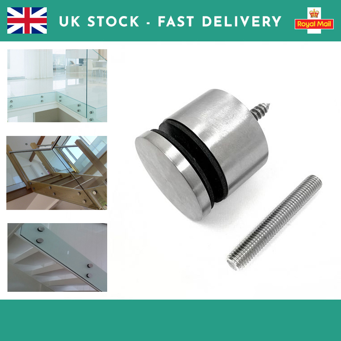 52mm Glass Stand-off Clamp for 10-20mm Glass Stainless Steel Balustrade Balco...